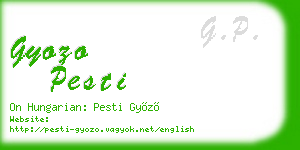 gyozo pesti business card